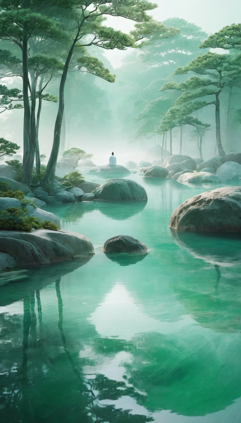 (best quality,4K,8K,high resolution,masterpiece:1.2),Extremely detailed,(Practical,photoPractical,photo-Practical:1.37),landscape,Minimalism,serene,peaceful,peaceful,Peaceful atmosphere,subtle Colors,Focus on key elements,meditation,Soft Tones,Exquisite idea,Soft curves,Soft lighting,Like a dream,mystery,Harmony,magic,Vibrant reflexes,Smooth surface,Reflection of the World,serene atmosphere,calm,Harmony平衡,Ventilated space,Flawless,,silence,positive energy,A journey surrounded by jade and exquisite lighting,Sublime beauty,naturals ,Simple wisdom,Visual poetry,Whispering elegance,Low-key majesty,Perfectly balanced symmetry,Ethereal,Abstract Beauty,calm的体验,Getting to the essence of things,Clear vision,A seamless union of form and function,Simple design principles,Zen,Awakening,peaceful的空间,effortlessly beautiful,Subtle textures,soft lines and Soft curves,Blurring the boundaries between art and nature.