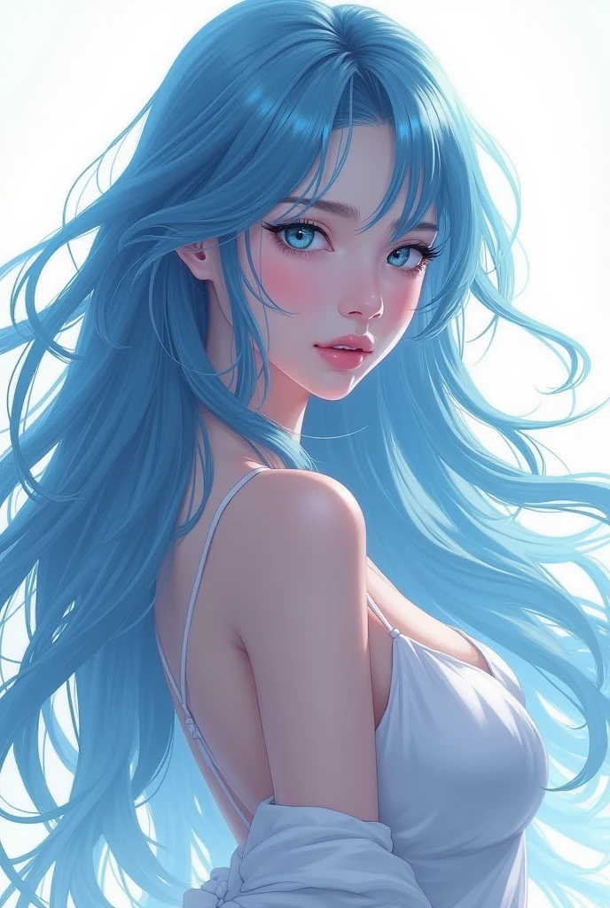 1 sexy girl, magic style, full breasts, slender legs, beautiful and moving, the best quality, a masterpiece to the next level. Emphasis on the half-body (1.3), the scene is oceanic, and the low saturation effect is present in cool tones. streaked hair, hair bell, red lips, sparkle, textured skin, best quality" --auto --s2