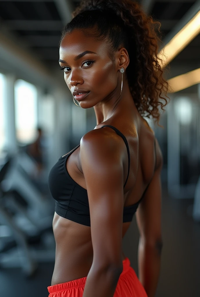 frican girl the Gym motivation full sexy