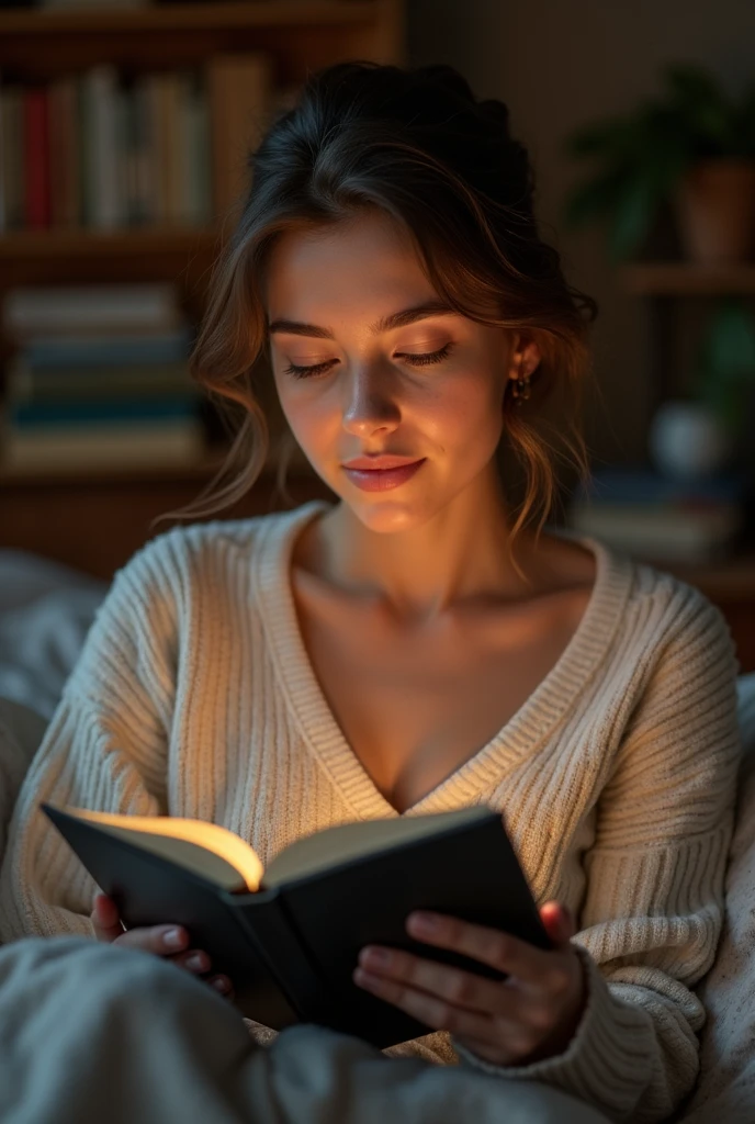 A same girl after 5 years has bought a e book reader . 