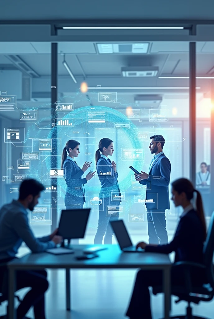 Make an image about the streamlining of HR processes.