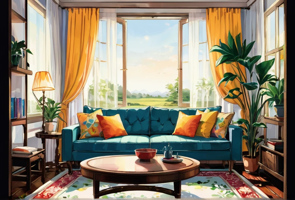Twenty Items found in the living 1. Chair
2. Sofa
3. Couch
4. Table
5. Lamp
6. TV
7. Remote
8. Carpet
9. Rug
10. Picture
11. Window
12. Curtain
13. Fan
14. Light
15. Switch
16. Shelf
17. Book
18. Clock
19. Plant
20. Vase
White background
(masterpiece best quality:1.2) delicate illustration ultra-detailed, illustrations, bright, colourful,
