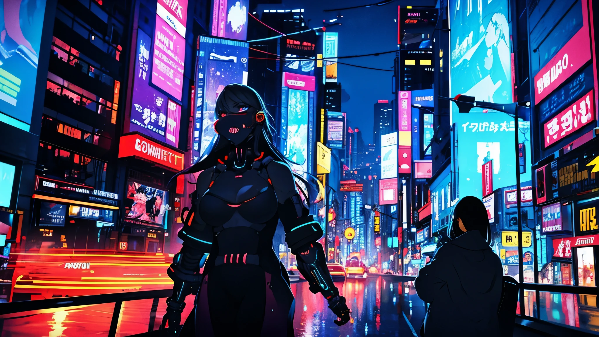 Night city ,cyberpunk, cyborg