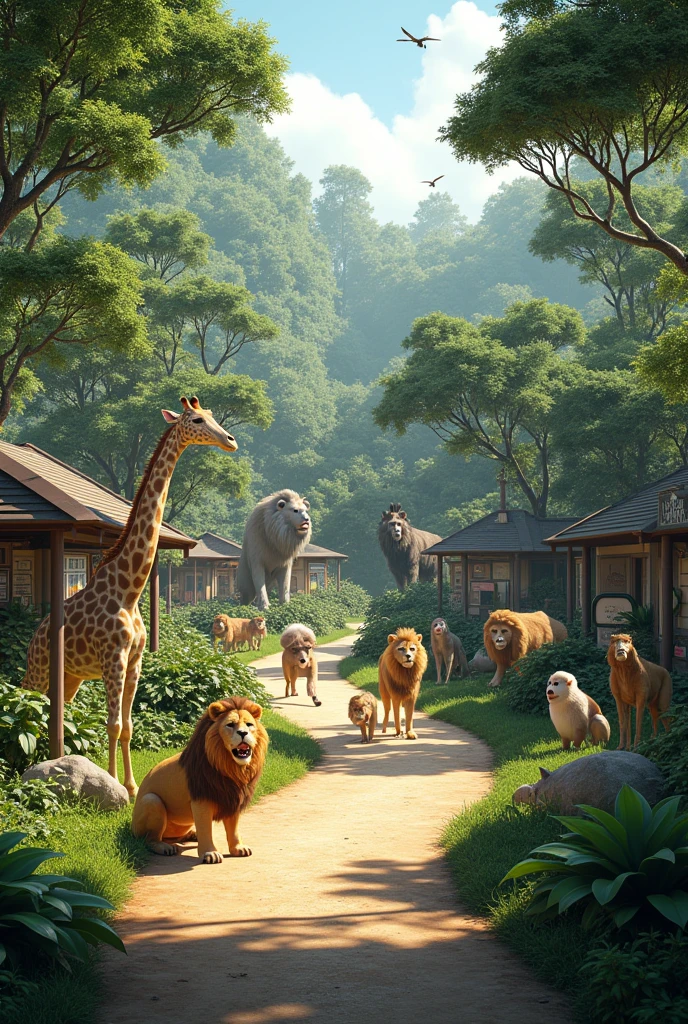 Realistic Zoo Image