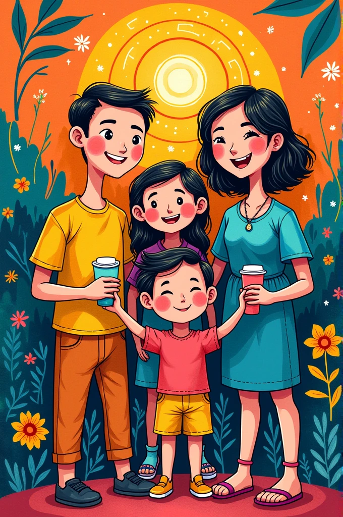 Doodle art of Filipino values