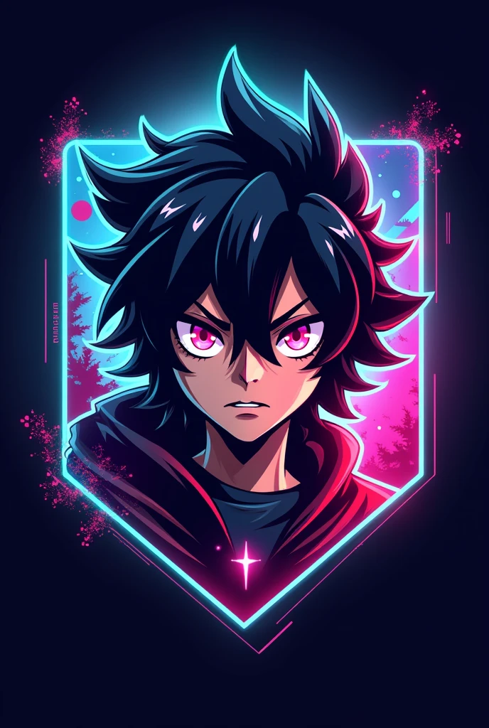 Anime style gaming logo