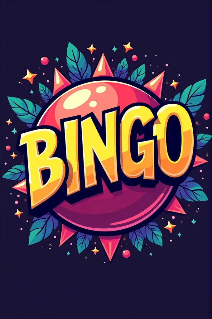 Make a funky logo of bingo text 