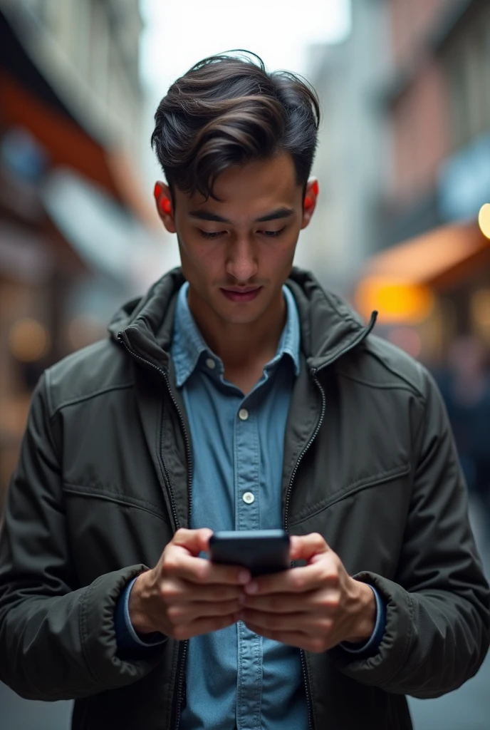 a guy scrolling pocket