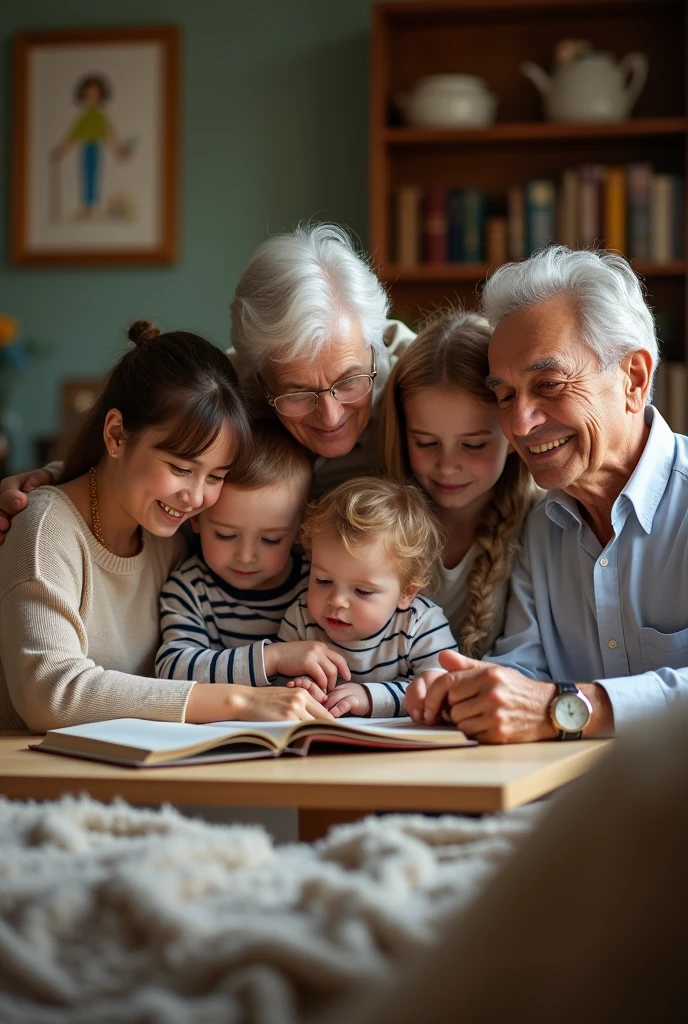 Photo slogan about family teaching love, education and support