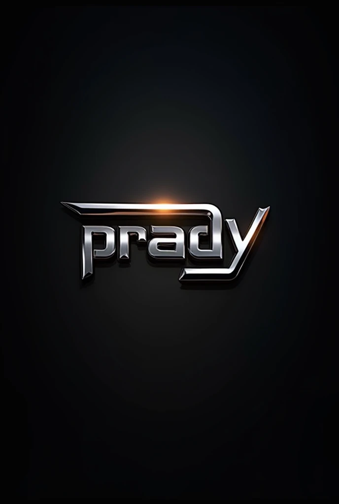 Prady logo metallic style
