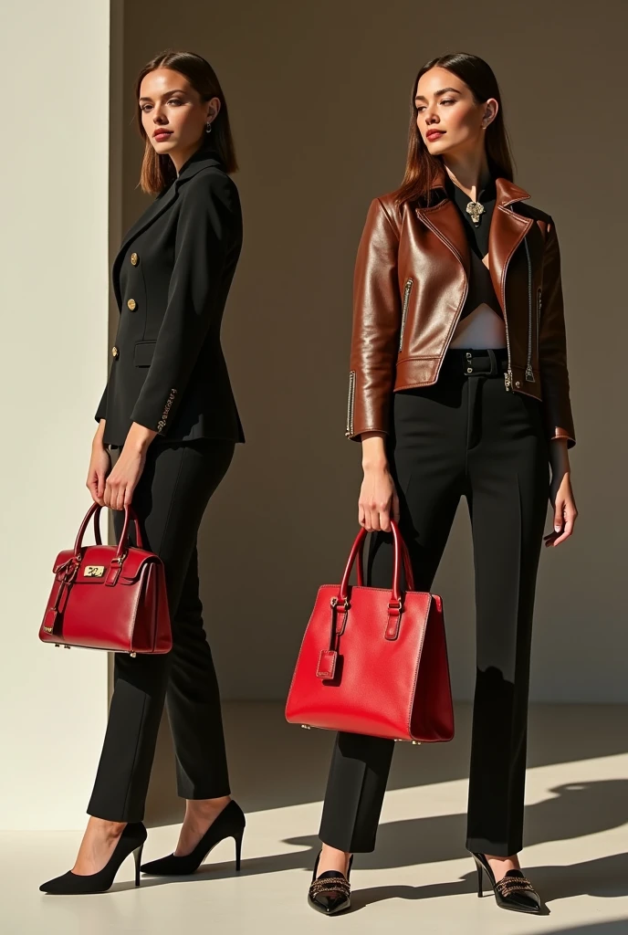 Brand shoe and bag advertising