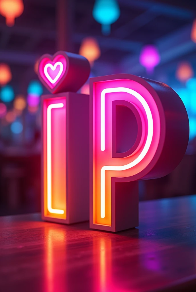 An Instagram logo with the initial letters of the name for party-themed events
