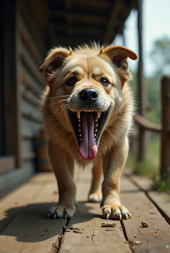 Make a barking dog without teeth 