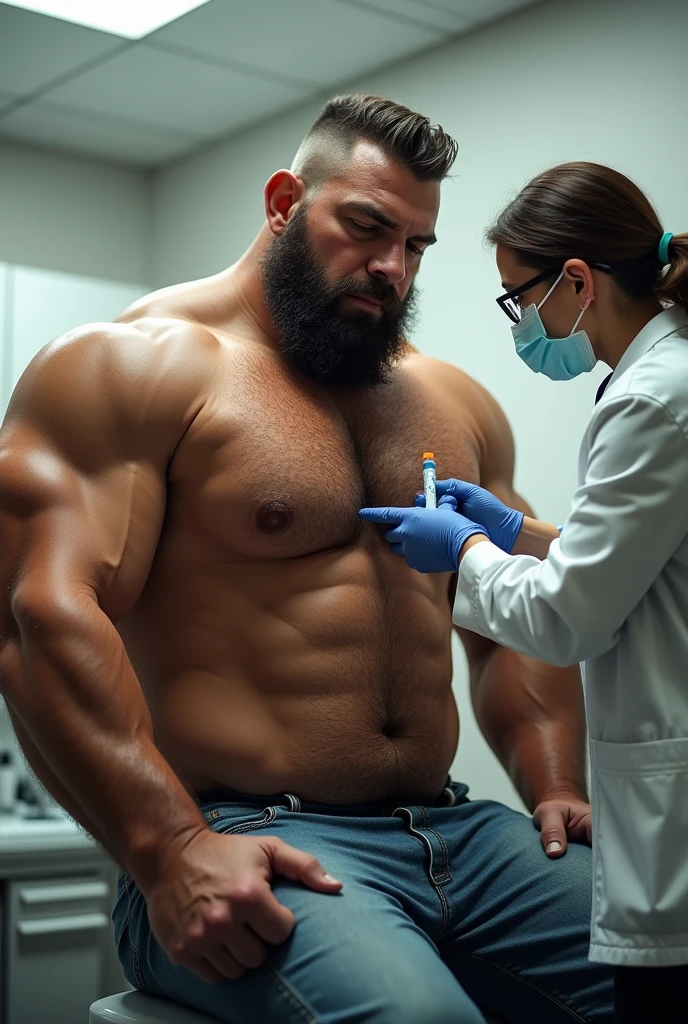 THE rock taking injection..