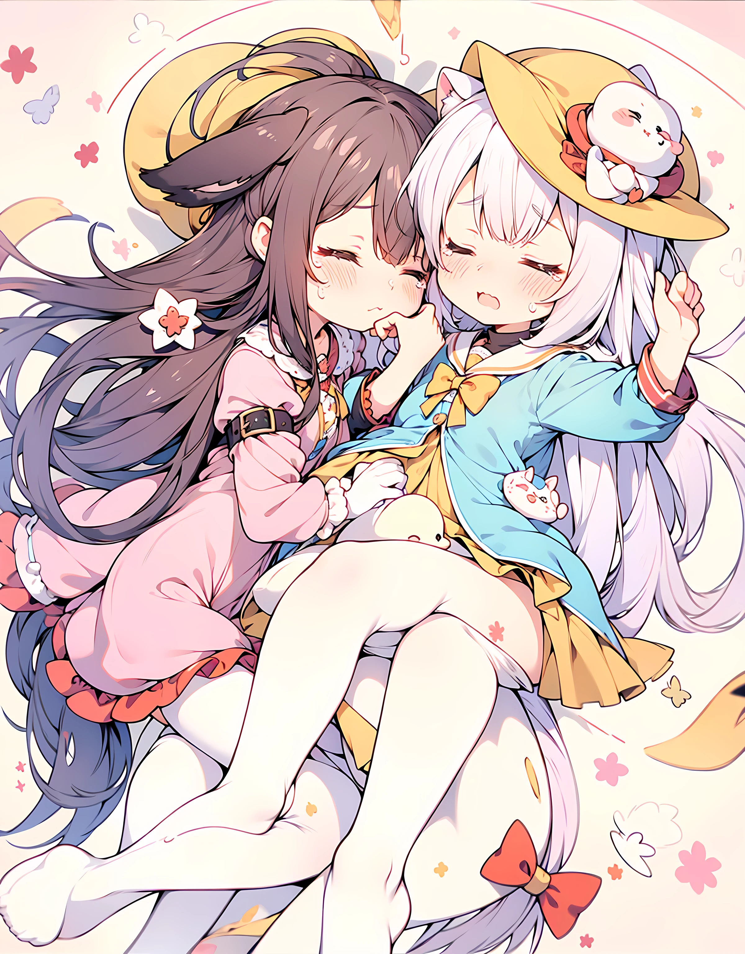 Cute Chibi Crying Face Animal Ears Sleeping Face Alice　Deformation