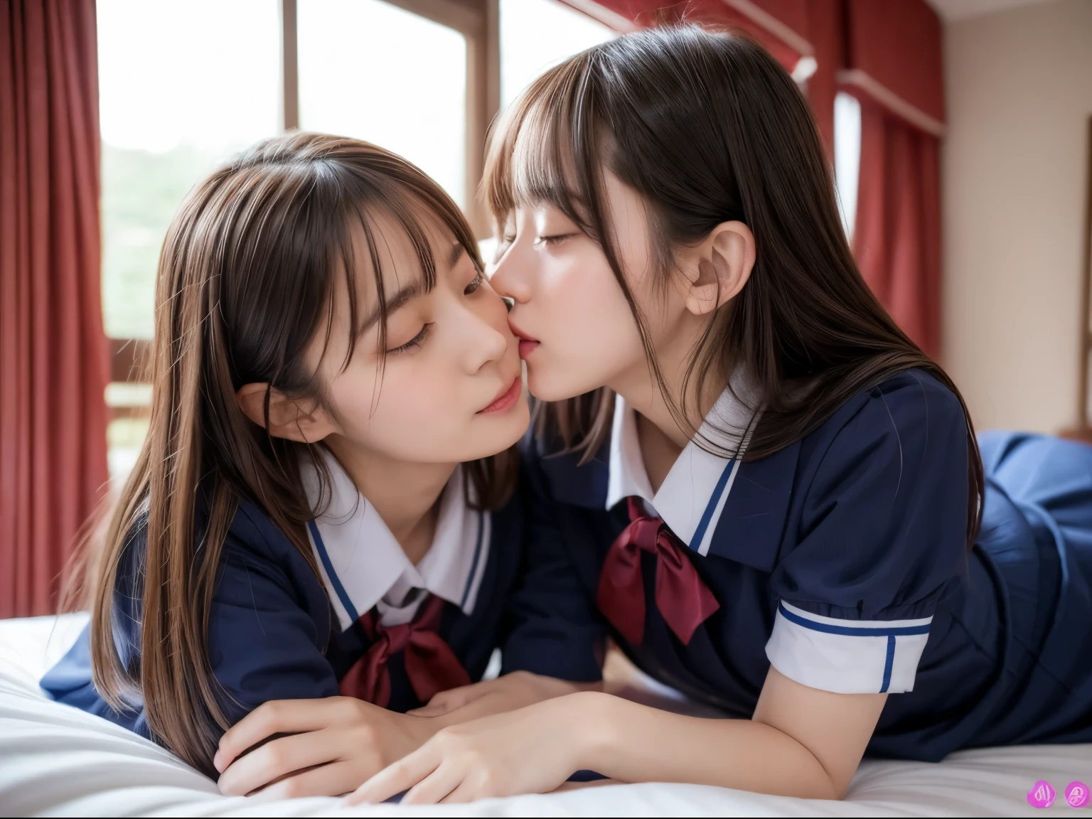 Alice By actress Live Action school uniform Sex kiss Women Love each other