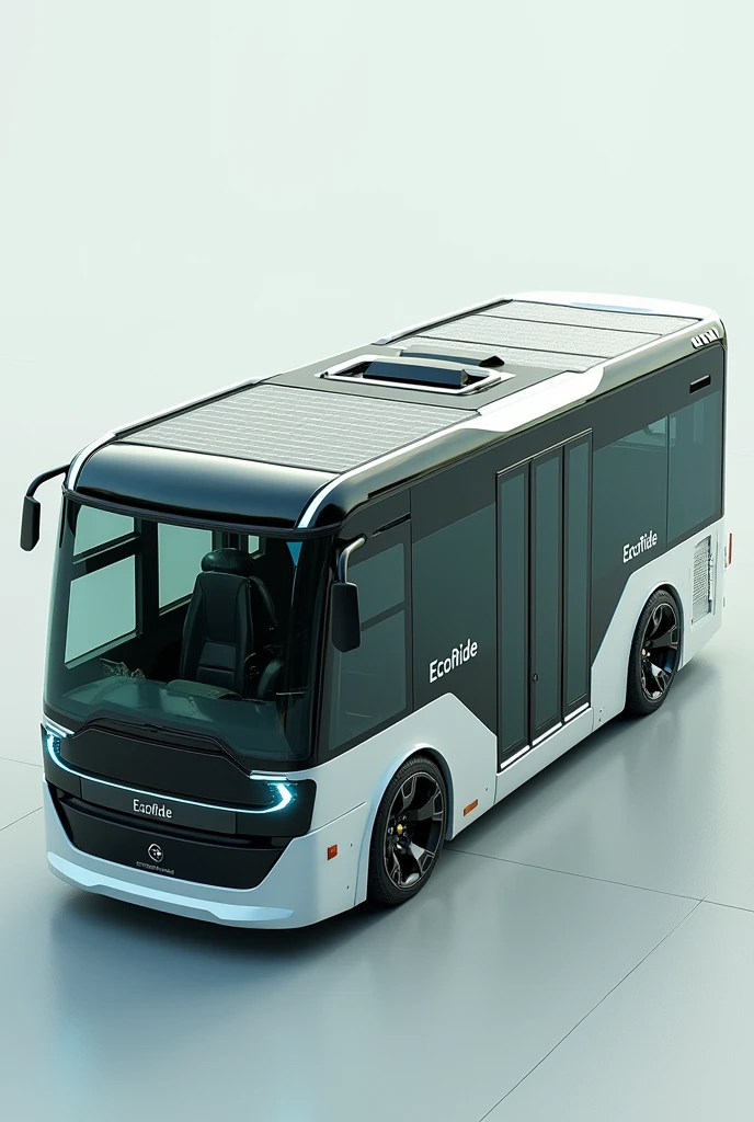 Create a hybrid bus with solar panels, It must be named ecoride