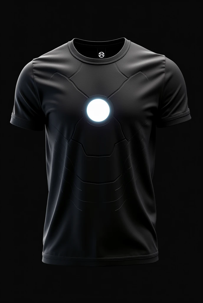 Make a black T-shirt ironman version.