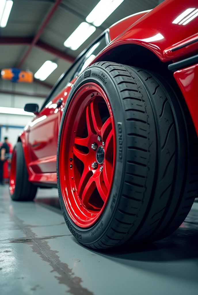 how to calibrate tire in red color