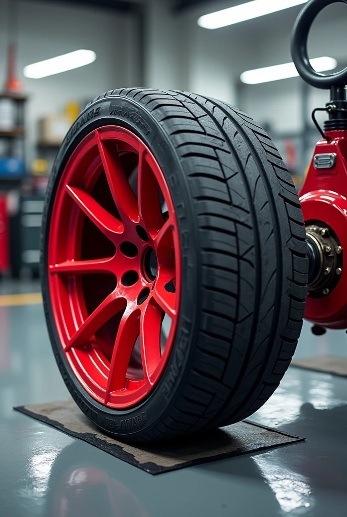 how to calibrate tire in red color