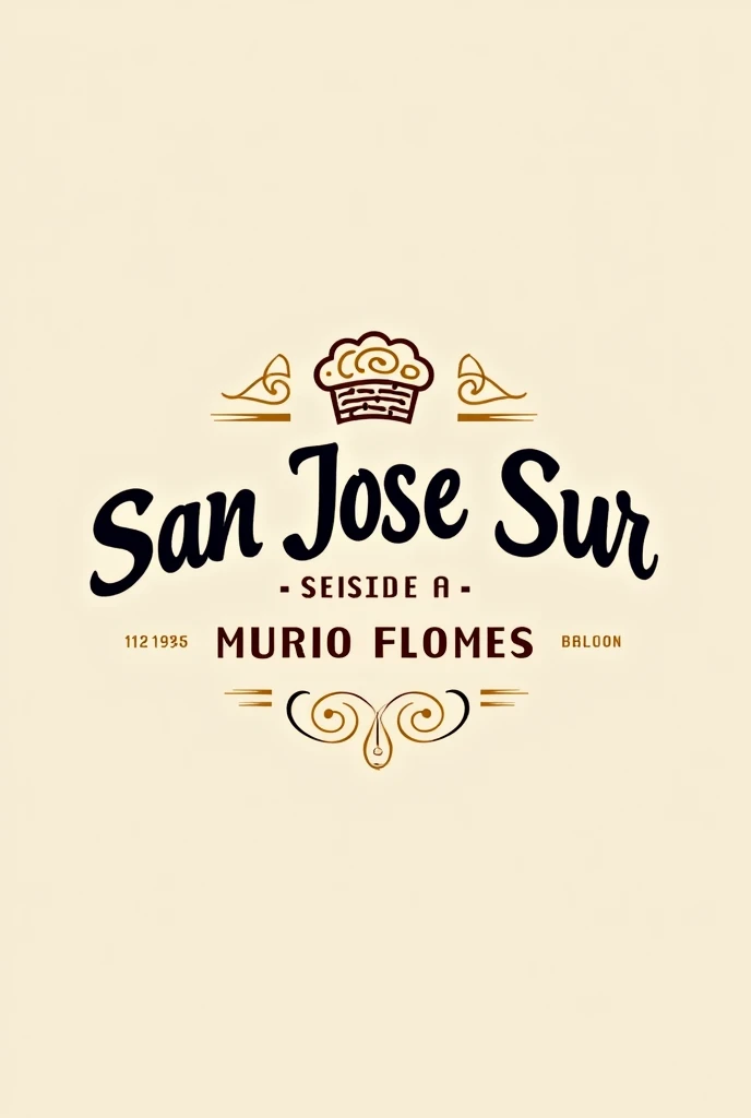 Make a logo for a bakery that says San Jose Sur