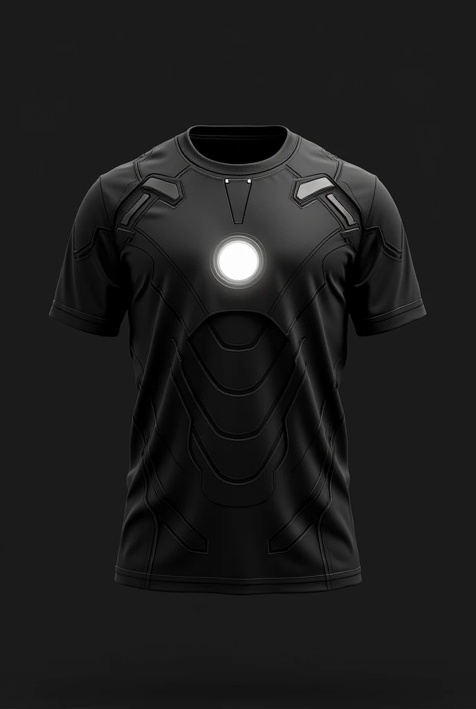 Make a black T-shirt ironman version.