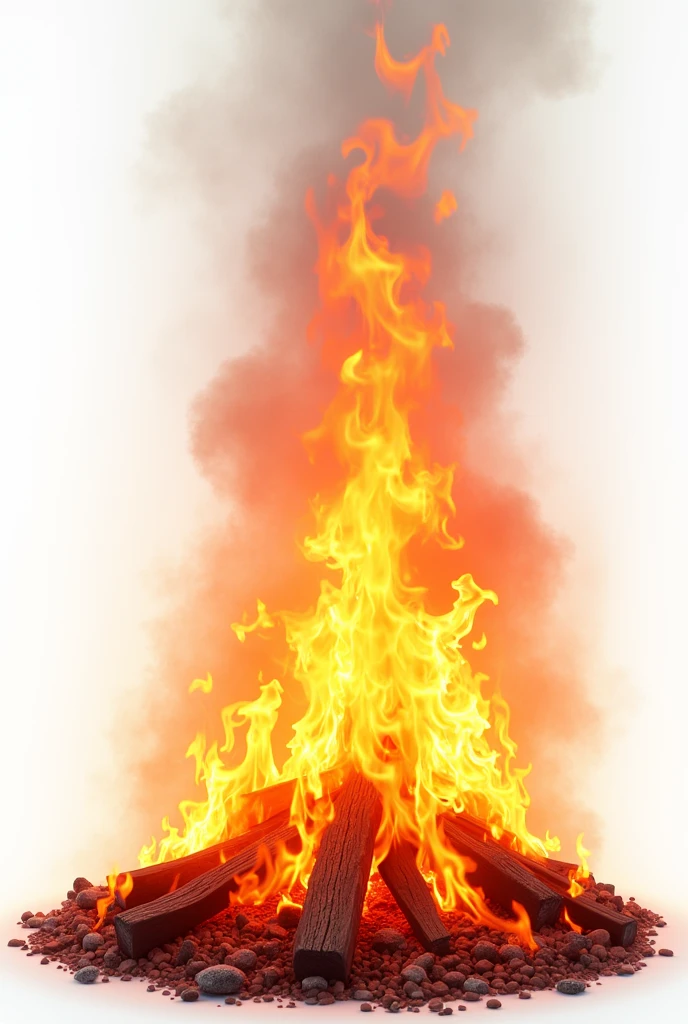 Fire on the bottom of image without background png