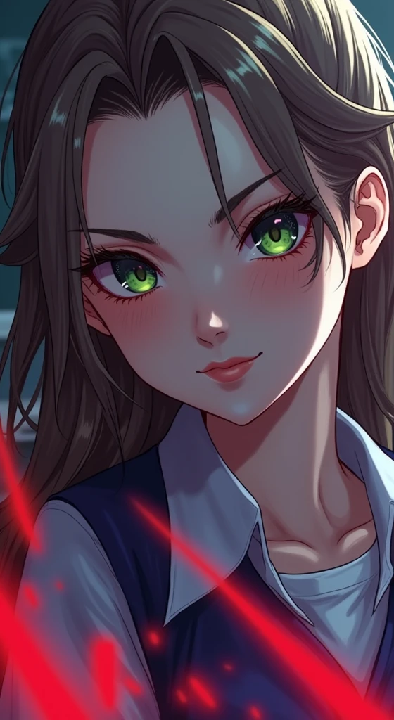 (masterpiece:1.2, best quality), (real picture, intricate details), 1lady, solo, upper body, showing feet, feet, school, school settings, long hair, minimal makeup, detailed face, mean smirk, evil face, mean girl, evil girl, mean expression, evil smile, really long light platinum blonde hair, bangs, hair between eyes, green eyes, big plump breasts, big ass, SFW, clothes, school uniform, school skirt, school shirt, uniform, showing soles, showing feet, feet, correct foot anatomy, (school classroom), (school), (foot), (feet), (showing feet), (five toes each foot)