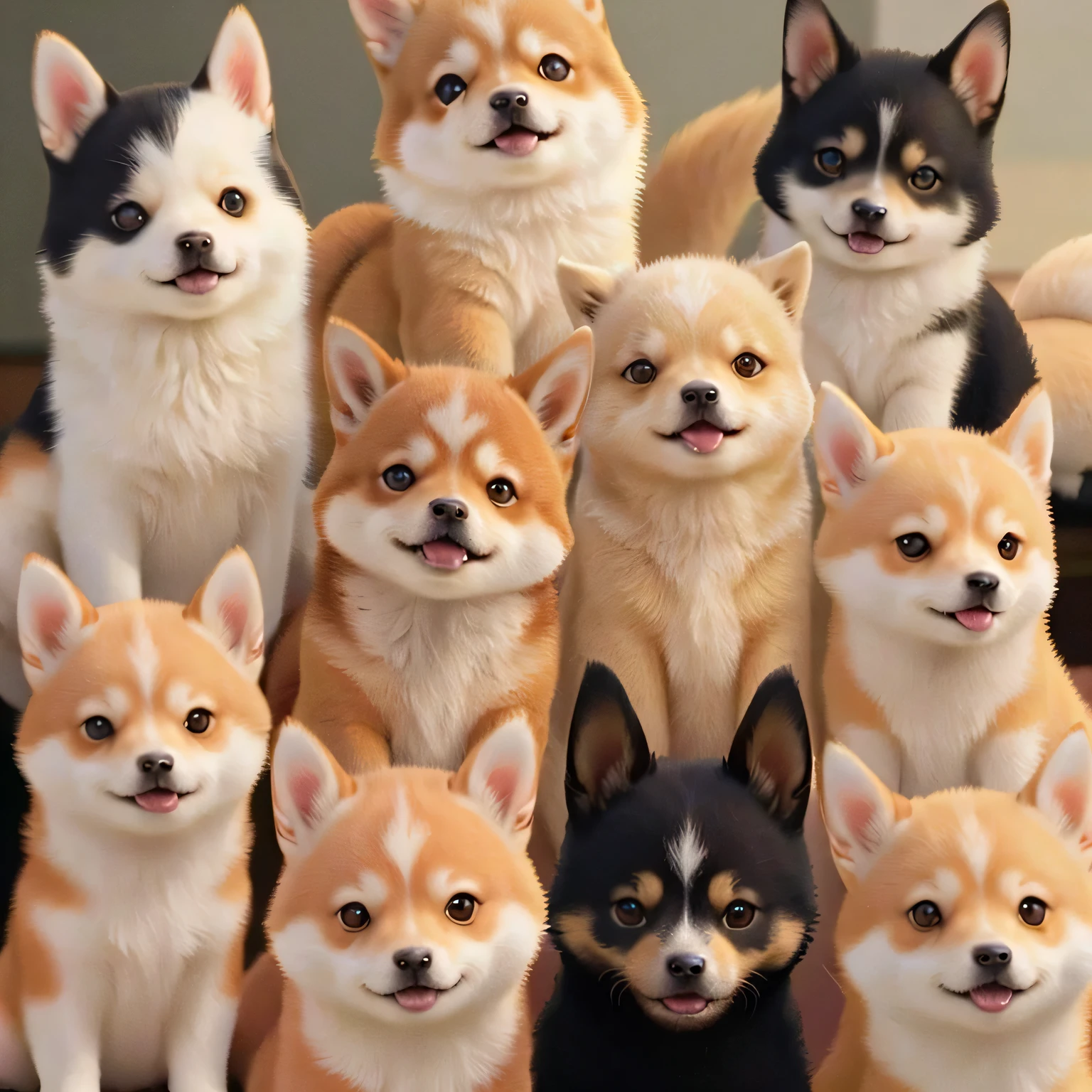 Lots of Shiba Inu