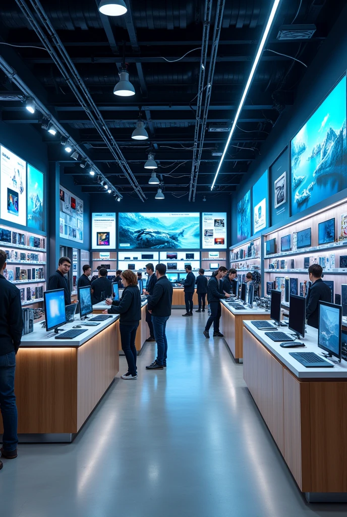 Store where they sell all kinds of electronic equipment