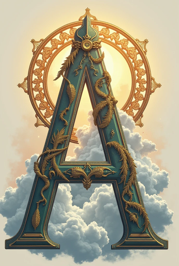 How to design the letter A to represent the Greek god Hera?