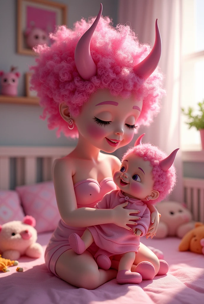 Mina ashido con baby doll