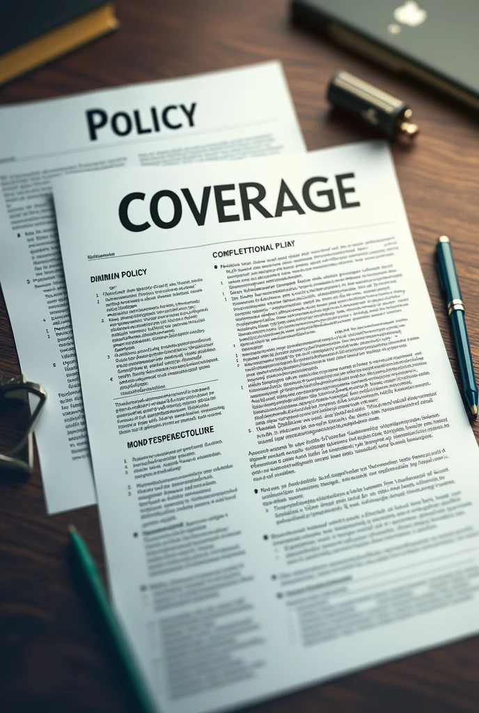 
Policy According to coverage.
Minimum coverage Comprehensive coverage