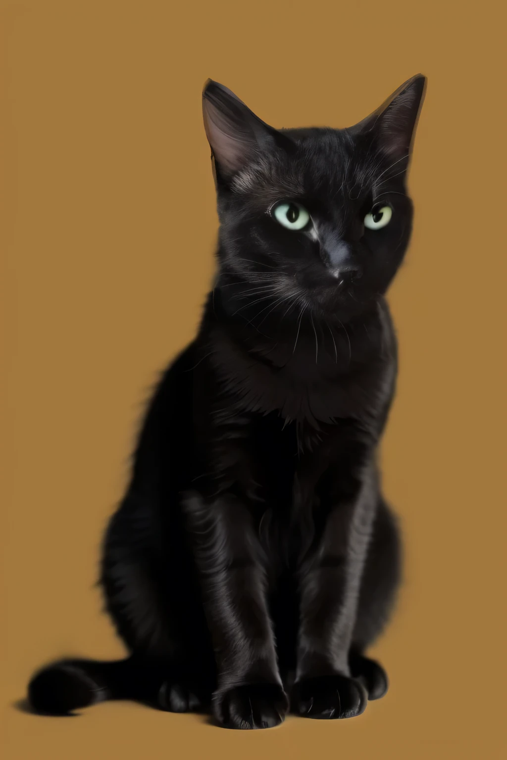 a very cute furry cat, hairs drawn like cartoon, perfectly drawn eyes, eyes like a cartoon drawing, beautiful eyes, perfect eyes, she is very happy, she is smiling, the image is very detailed