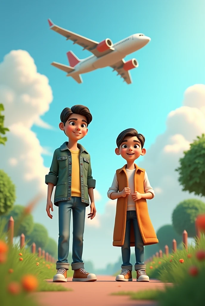 Meer,riaz name 3d design with over the airoplane