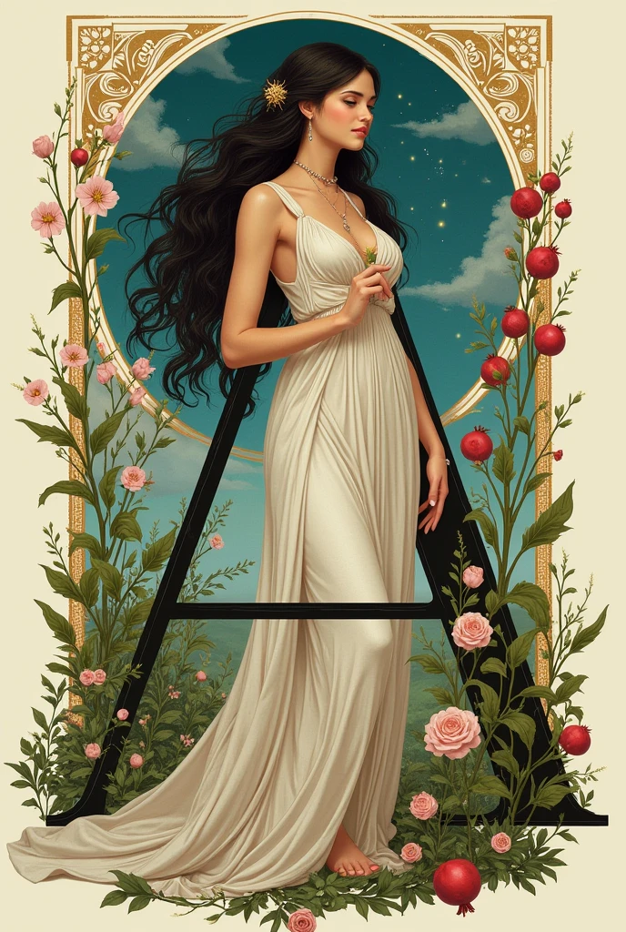 How to design the letter A as Persephone?