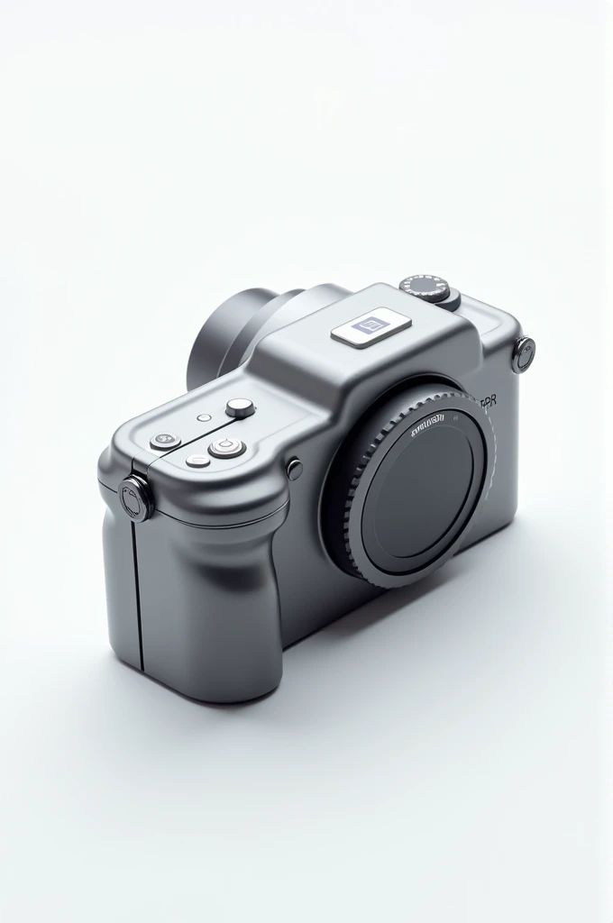 Camera prototype with white background