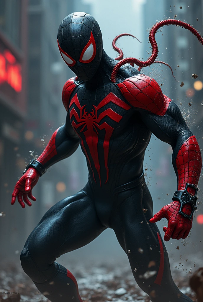 Spider-Man in venom dress