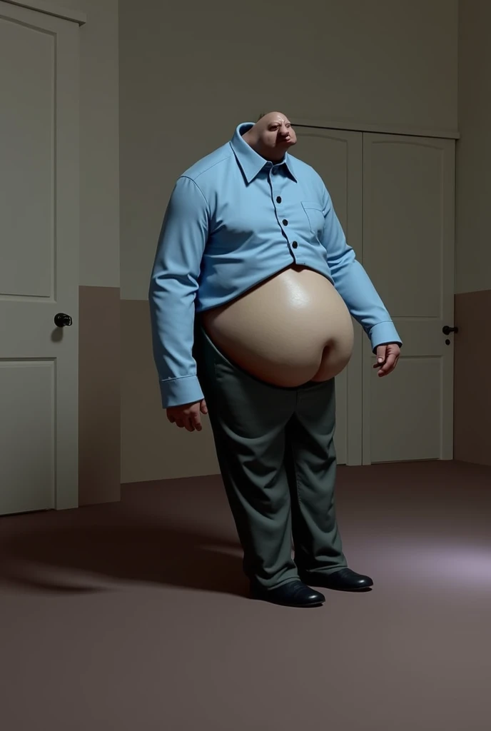Everything is as it is in the photo, very large bloated belly