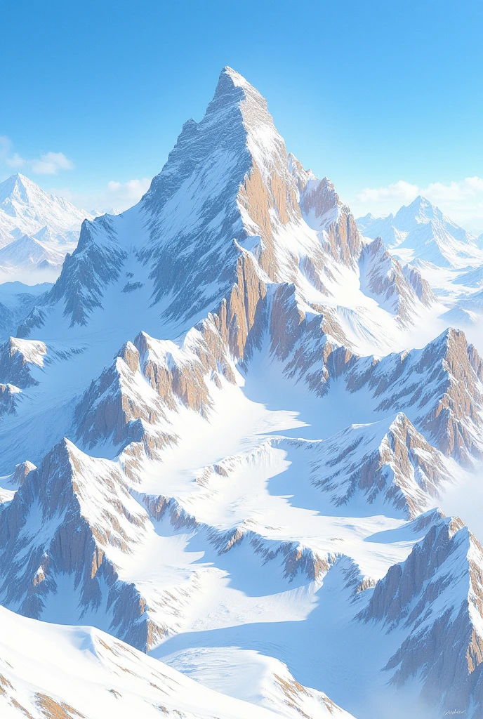 Sketch of mount lhotse
