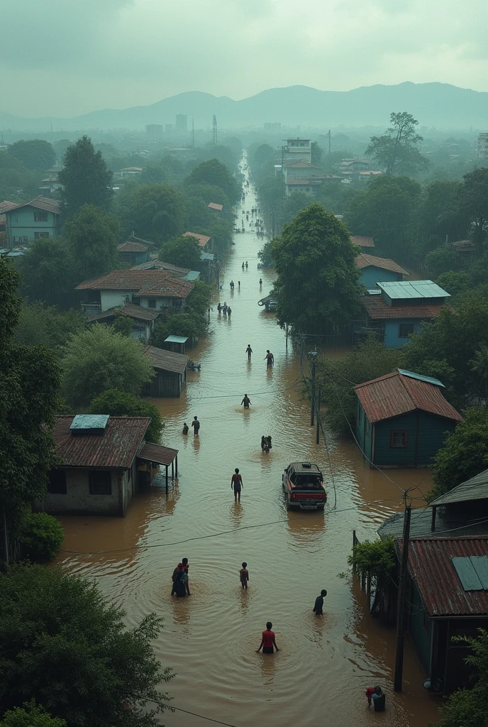 an image that represents the flooding situation in Rio Grande do Sul
