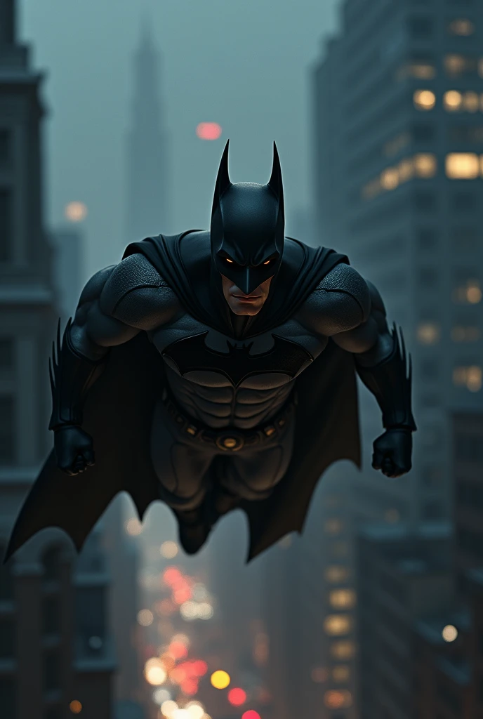 Batman is flying 