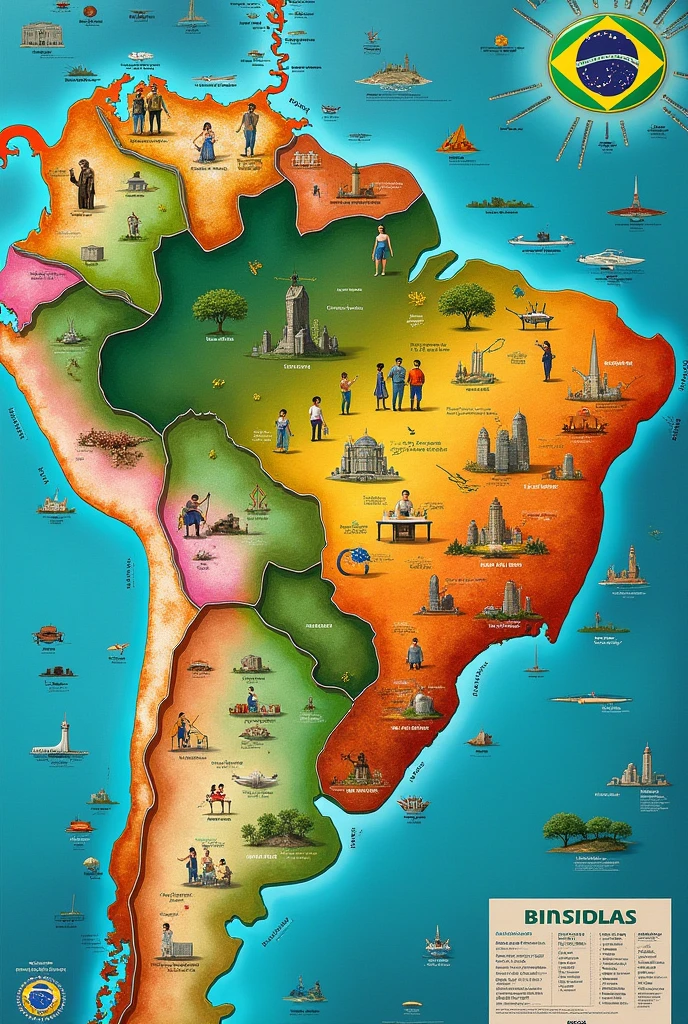 Map of Brazilian citizenship 