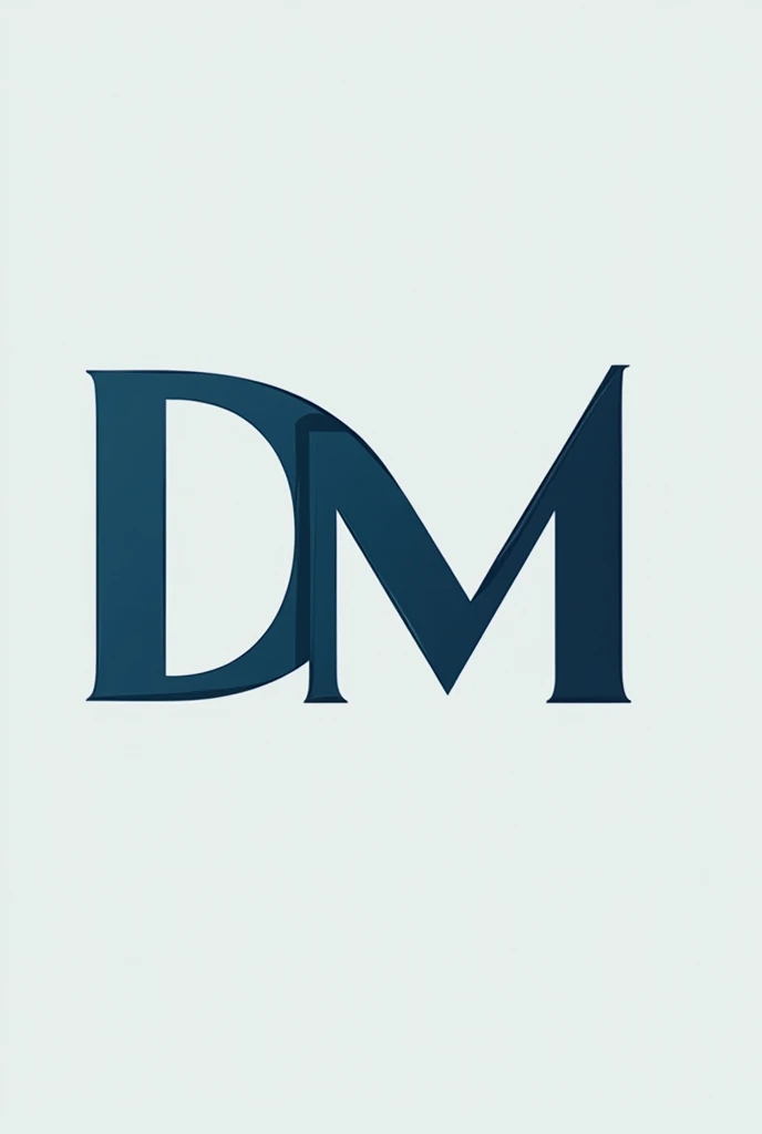 logo for public accountant, with offers of finance and financial growth with initials DM