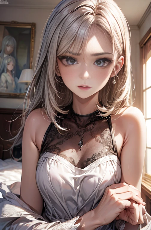 ((16K, masterpiece, RAW Photos, Highest quality,Ultra-high resolution, Realistic, Highly detailed CG integrated in 16K)), 8k, diamond,wallpaper, Written boundary depth,Beautiful Face:1.4,big, Beautiful double eyelids,Cinematic Light,Beautiful Face,(Detailed face),(Slender and cute woman:1.4),(20-year-old:1.4),(With the same expression:1.4),Close ~ eyes,(Pose, skin color, and clothing remain the same.:1.4),Accurate anatomy:1.4,((nsdw,naked,Pussy))