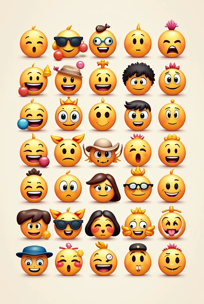 Different types of emoji