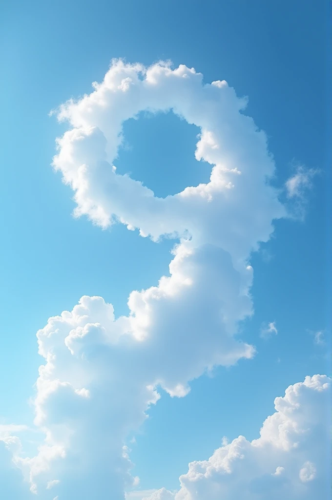 A sky photo with clouds, THE CLOUDS NUST LOOK LIKE 9¹⁰