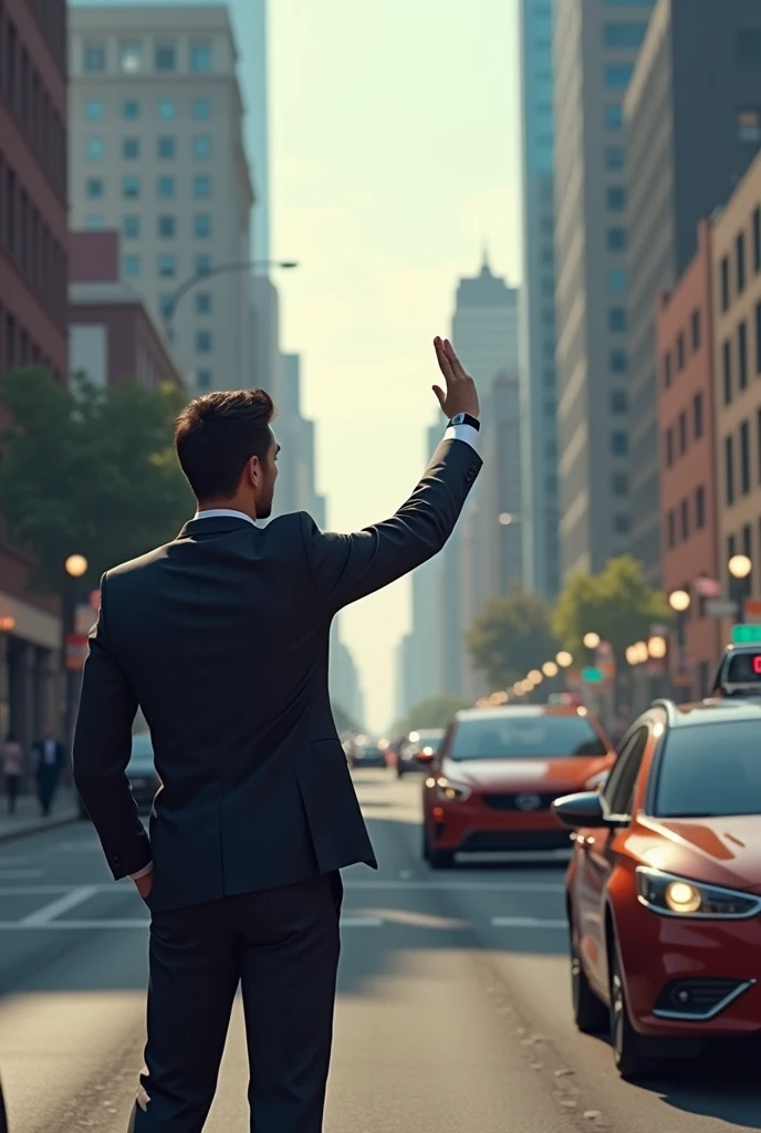 Pick up person, car, Uber 