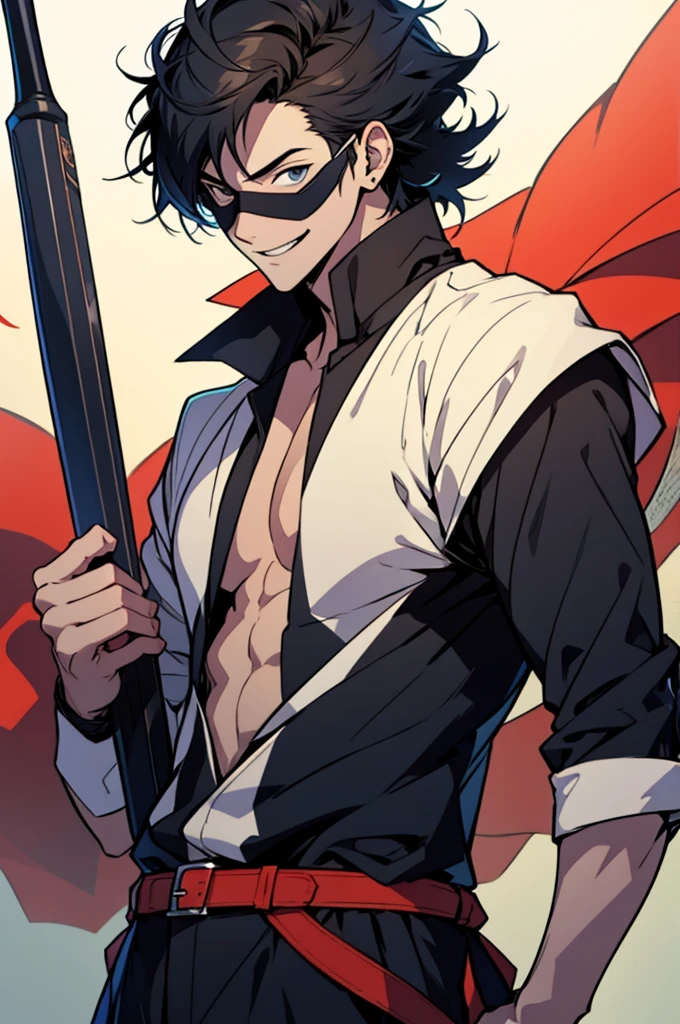 score up_9,score up_8,score up_7,source_anime,masterpiece,best quality,super fine illustration,(LoRa:0.7),Piero,holding_weapon,crazy smile,male,Piero mask,Piero cloth,dark,BREAK サーカス,detailed background