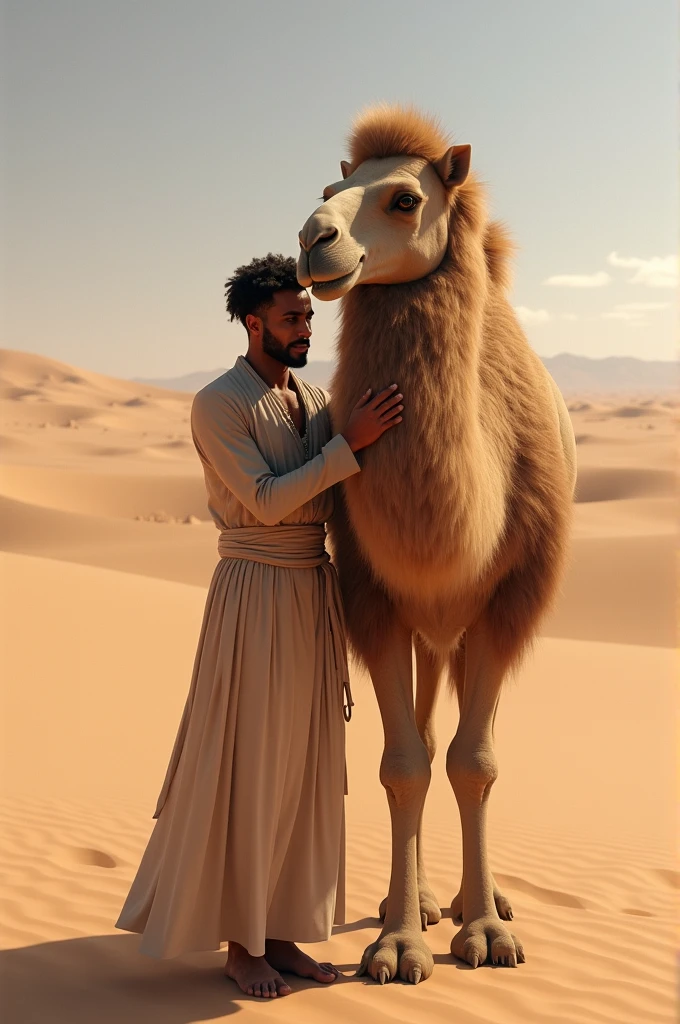 Holding camel